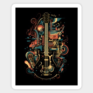 Guitar Music Dreams Sticker